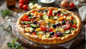 Mediterraner Gemüsekuchen mit Mürbeteig – knusprig dank Blindbacken