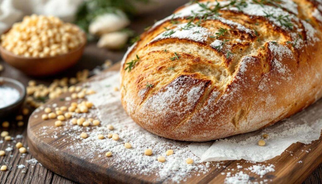 Einfaches Bärlauch-Brot ohne Kneten: Über Nacht im Topf gebacken