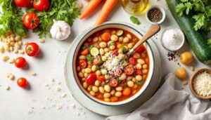 Frühlings-Minestrone wie in der Toskana: Dieses Rezept braucht nur ein Blech und 25 Minuten