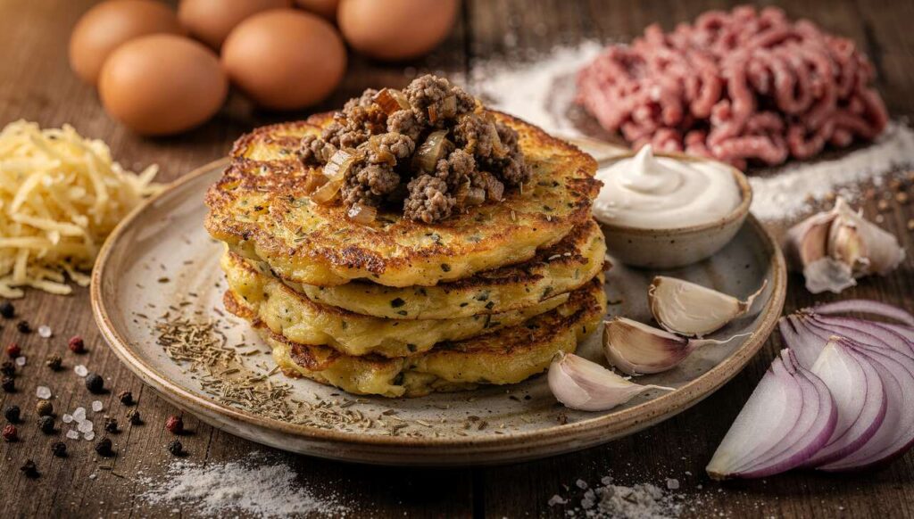 Kartoffel-Pancakes: litauischer Klassiker mit Herz und Rinderhack