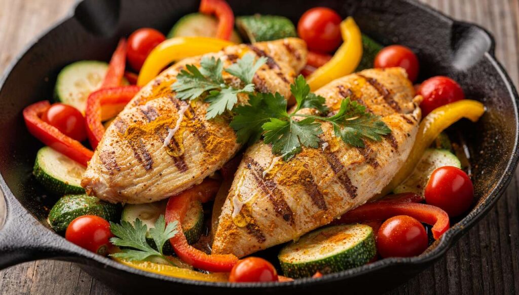 Lecker und gesund: Hähnchenpfanne mit Gemüse - ein Rezept der Ernährungs-Docs