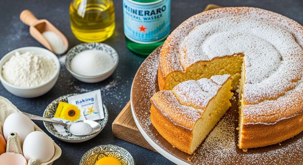 Dieser fluffige Selterskuchen gelingt genial einfach mit dem praktischen Tassenrezept