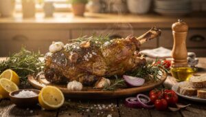 Osterlamm aus dem Ofen: Dieses griechische Rezept braucht nur Knoblauch und Rosmarin