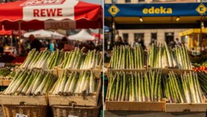 REWE oder Edeka: Wo gibt es den besseren frischen Spargel?