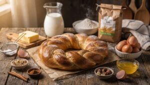Dieser Oster-Hefekranz sieht spektakulär aus, braucht aber nur drei einfache Schritte