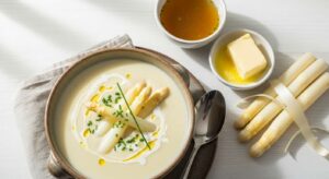 Spargelcremesuppe mit nur 4 Zutaten: Dieses Blitzrezept spart Zeit und schmeckt edel